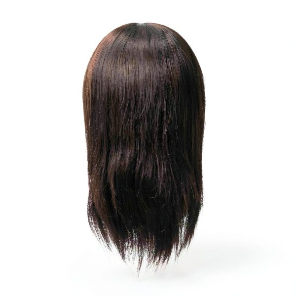 Hairingrid Male Mannequin Head Human Hair with Clamp – Black 8‑10in-5