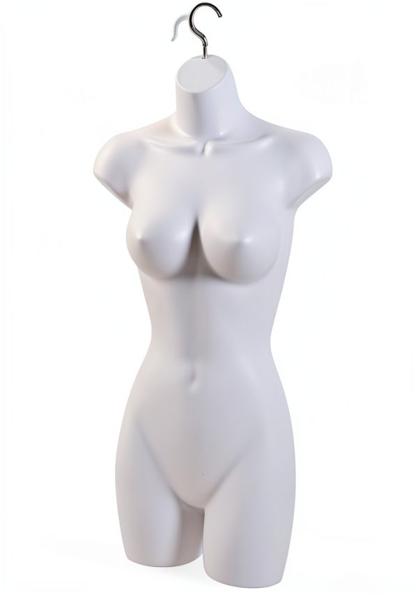 SSWBasics Female Torso Supply Warehouse White Plastic Durable 5‑10-6