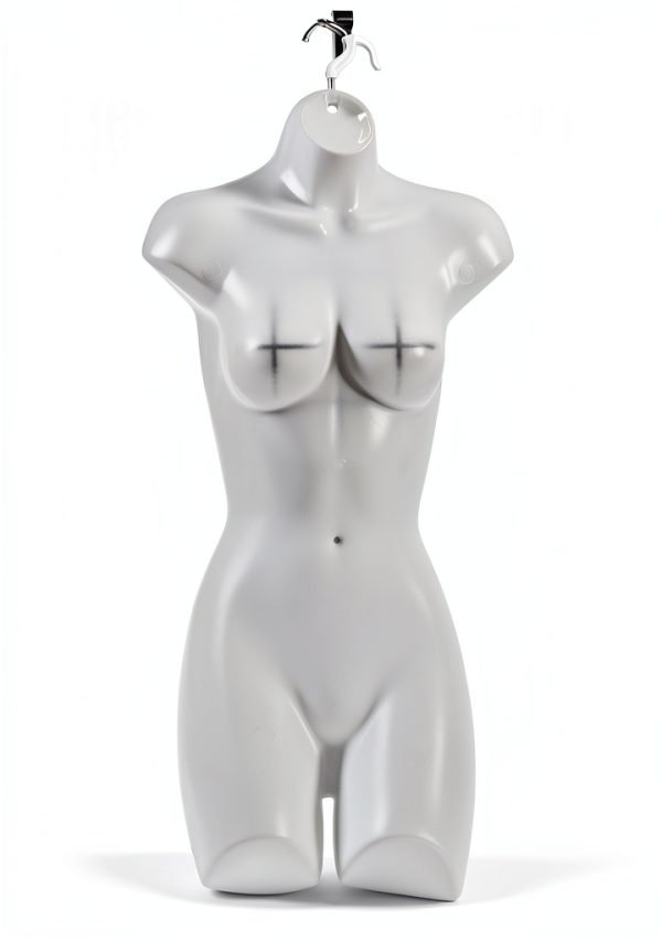 Female Mannequin Torso SSW – Shatterproof Plastic, Size 5‑10-4
