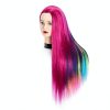 Headfix 26"-28" Long Hair Mannequin Synthetic Fiber Hairdresser Practice Styling Training Cosmetology Manikin Doll With Clamp (6F1919w0320)-1