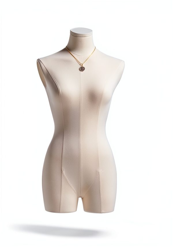 Female Mannequin Dress Form Torso – White 47‑83″ by Cao Qi Long-0