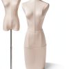EaseHome Dress Form Mannequin Adjustable Height Torso with Metal Stand-1