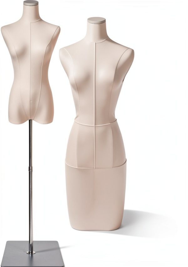 EaseHome Dress Form Mannequin Adjustable Height Torso with Metal Stand-1