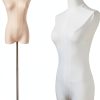 EaseHome Dress Form Mannequin Adjustable Height Torso with Metal Stand-0