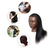 Mannequin Head with 100% Real Human Hair Cosmetology Styling Doll 14in-3