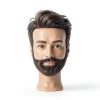 Hairingrid Male Mannequin Head Human Hair with Clamp – Black 8‑10in-1