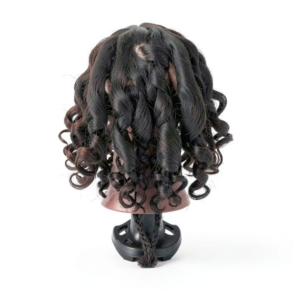 Mannequin Head with 100% Real Human Hair Cosmetology Styling Doll 14in-6