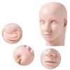 Pro Training Mannequin Flat Head Silicone Makeup Head Yephets 23cm-1